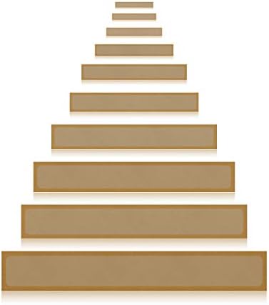 15-Pack(4”x 24”),Non Slip Stair Tread Anti Slip Clear Tape Adhesive Stair Treads, Non-Slip Translucent Safety Stair Traction Hardwood Treads,PVC-Free Adhesive Strips, Baby/Pet Safety,Indoor/Outdoor