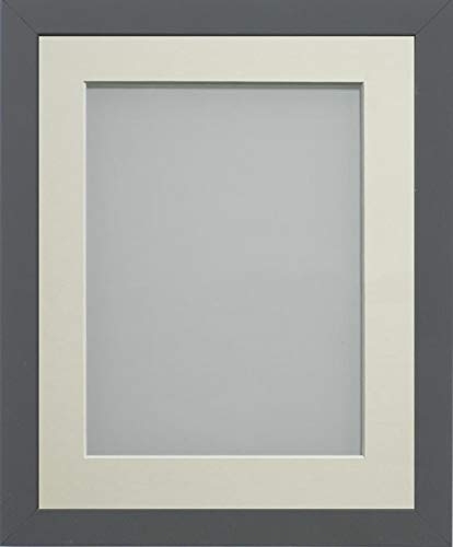 Frame Company Allington Grey Photo Frame with Ivory Mount, 8x6 for 6x4 inch, fitted with perspex