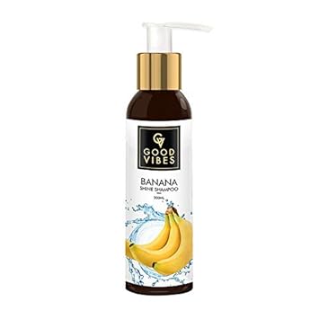 Good Vibes Banana Shampoo - 200 ml - For Split Ends, Dull and Frizzy Hair - Soft and Silky Hair - Cruelty and Paraben Free
