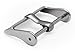 BARTON WATCH BANDS - Replacement Buckle - Choice of Color & Width - Stainless Steel (Silver Color) 20mm - Vacuum PVD Finish