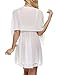 Avidlove Negligee Lingerie Eyelash Lace Babydoll Eyelash Lace Babydoll Mesh Sheer Chemise Nightwear Rose Red