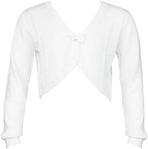 Ms Purple Girls' Cropped Bow Cardigan