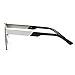 AEVOGUE Sunglasses For Men Square Oversized Metal Big Frame Brand Design AE0436 (Black&Silver, 67)