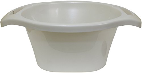 Majestic Giftware WBP-PE Plastic Wash Bowl, 6 X 15 Inch, Pearl