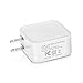 RKINC 4.8A 24W Dual USB Travel Wall Charger Adapter with SmartID Technology, Foldable Plug for iPhone 7 6S iPad, Samsung Galaxy, HTC Nexus Moto Blackberry, Headset & Power Bank