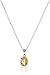 Amazon Collection Sterling Silver Gemstone Pendant Necklace, 18
