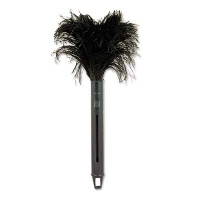 UNISAN Retractable Feather Duster, Plastic Handle Extends 9