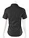 MAYSIX APPAREL Short Sleeve Stretchy Button Down Collar Office Formal Casual Shirt Blouse for Women Fit (XS-3XL)