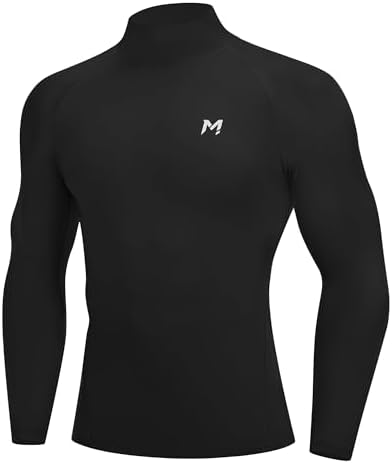 EXIO Japan Men's Mock Turtleneck Compression Shirt Cool&Dry