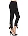 SheIn Women's Elastic Waist Comfy Bow Tie Hem Crop Skinny Pants with Pockets Large Black