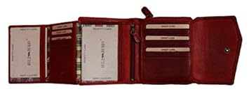 Hill Burry Leder Damen Portmonnaie / Geldbörse HB 1964 (vintage rot)
