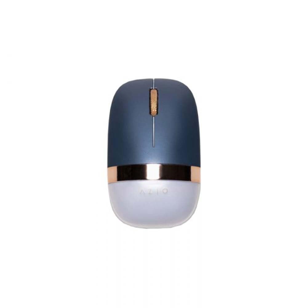 Photo 1 of Azio IZO Wireless Bluetooth Mouse with Round Ergonomic Form, Optical Sensor, Adjustable DPI, Rechargeable, PC & Mac - Blue Iris,IM105