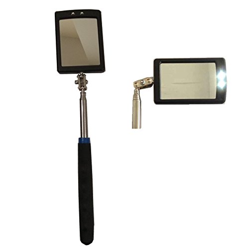 image for Enbar Telescoping Lighted Inspection Mirror，Telescoping LED Lighted 