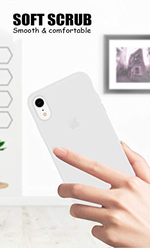 Enflamo Soft Silicone Fitted Skin Case Back Cover for iPhone XR (White)
