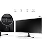 Samsung-LS34J550WQRXXU-34-SJ55-Ultra-Wide-WQHD-1440p-LED-Monitor-3440x1440-HDMI-DisplayPort Samsung S34J550WQR - LED monitor - 34.1" - 3440 x 1440 Ultra WQHD @ 75 Hz - VA - 300 cd/m² - 3000:1-4 ms - 2xHDMI, DisplayPort - dark grey/blue