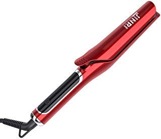 JINRI 2 in 1 Hair Straightener and Curler, Professional Ceramic Flat Iron Straightener Adjustable Temperature and Salon High Heat 300℉-420℉ Dual Voltage Travel Design