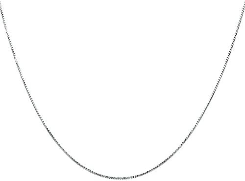 925 Sterling Silver 0.8mm Box Chain Super Thin Strong Italian Crafted Necklace 14-36 inches