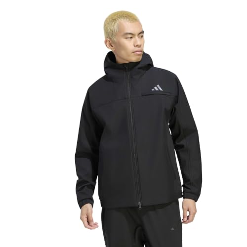 [アディダス] パーカー マストハブ 撥水ウィンドジャケット メンズ WP086 ブラック (KW3365) 4L