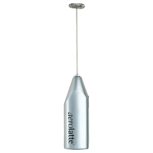Aerolatte Steam-Free Milk Frother, Satin Finish, 18/8 Stainless Steel Whisk, BPA-Free Plastic