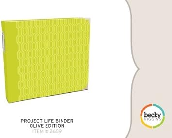 Project Life By Becky Higgins Binder Olive Edition Amazon Ca Home Kitchen