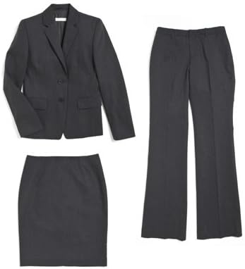 Amazon パーフェクトスーツファクトリー P S Fa レディースリクルート3点セット C グレー 13号 Llサイズ スーツ 通販