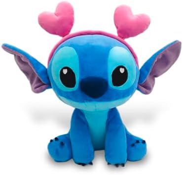 Stitch Love Hearts Plush 25 cm. Licença Disney 100% Original, Adequada para Todas as Idades (6315870193)