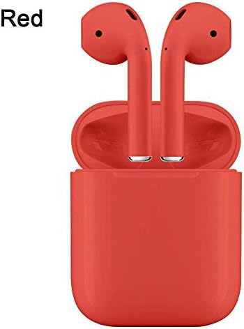 Mialice i12 TWS Wireless Bluetooth Earphones True Touch Earphone Bluetooth 5.0 Earbuds Sports Sweatproof Headset for All Smart Phone (red)
