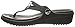 crocs Women's Sanrah Studded Circle WDG Flip Flop, Black/Black, 8 B(M) US