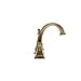 Delta Faucet Dryden Widespread Bathroom Faucet 3 Hole, Gold Bathroom Faucet, Bathroom Sink Faucet, Metal Drain Assembly, Champagne Bronze 3551LF-CZ