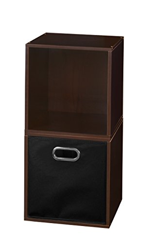 Niche cubo Storage Set with Folding canvas Bins Truffle/Black