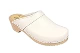 Lotta From Stockholm Swedish Clogs : Classic Clog in White Leather