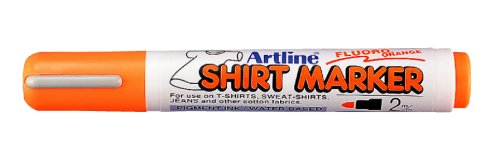 Artline Rundspitze 2 mm T-Shirt Marker – Fluoreszierend Orange (4 Stück)
