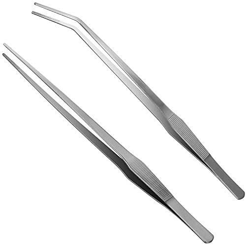 Luxiv 15-inch Stainless Steel Tweezers