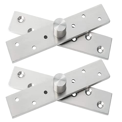 2 Pack Door Pivot Hinge 360°Rotation Hidden Door Hinge Concealing Door