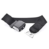 Ansblue Airplane Seat Belt Extender,for Southwest Airlines, FAA Approved / E4 Safety Certified,Gift Box Packaging- Black/Type B