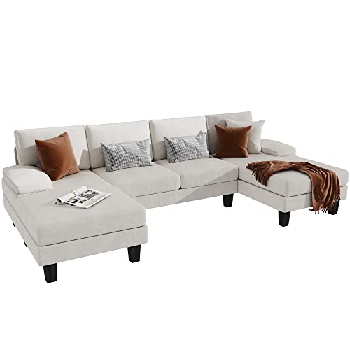 YESHOMY Convertible Sectional Sofa U-Shaped Couch