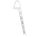 RecPro Marine Pontoon Boat Dock Heavy Duty Aluminum Removable Boarding Ladder (5-Step)