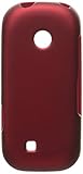 HR Wireless Rubberized Cover for LG Cosmos 2 VN251/Cosmos 3 VN251S - Retail Packaging - Red