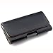Black Case Fit for Smartphone iPhone Xs Max Universal Waist Belt Holster Pouch Clip Leather Cover fit for iPhone 6 6s Plus 7 8 Plus Huawei P9 Holster Phone Case 6.3'' x 3.23'' x 0.5''