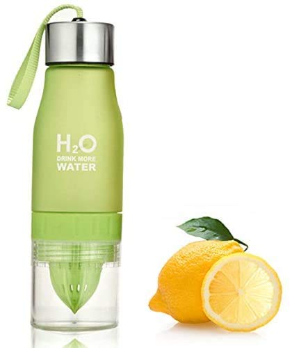 Mr. Gadget Solutions® Portable 650ml H2O Fruit Infuser Drinking Bottle for Outdoor Sports, Gym, Studio, Yoga, Beach, Running, Cycling, Travel