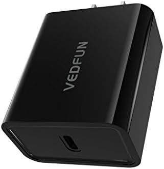 Moto Z, Z Play, Z Droid, X4, Z2, Z2 Play Turbo Charger, Google Pixel, Pixel XL, Nexus 5X, 6P Charger, VEDFUN 5V/3A 15W USB Type C Wall Charger, USB-C to USB-C Cable NOT included