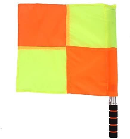 YOIZO Soccer Referee Flags,Referee Flags Football, 2PCS Referee Linesman Flag with Storage Bag for Sports Match Soccer Football Hockey Training