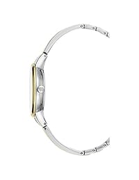 BCBGMAXAZRIA Reloj casual de mujer con caja de acero inoxidable de cuarzo japonés con correa de acero inoxidable (Modelo: BG50667001-03