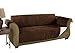 Link Shades Anti-Slip Heavy Duty Deluxe Sofa Protector | Water Resistant Microsuede Slipcover | Stay-Put Straps | Cover Protects Couches from Dogs & Other Pets (Sofa, up to 72