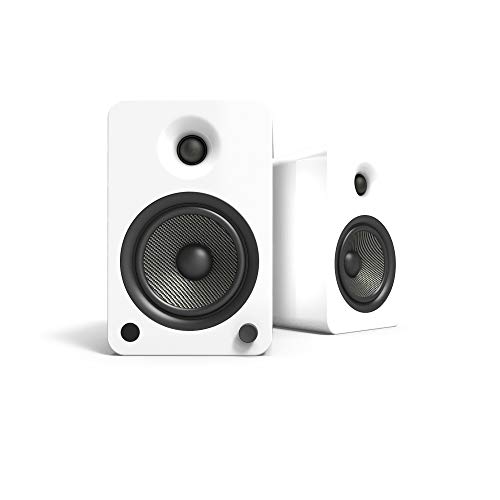Kanto YU6 Powered Bookshelf Speakers Gloss White