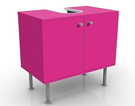 Apalis Waschbeckenunterschrank Colour Pink 60x55x35cm Badezimmer Farbe Pop Art Magenta, Größe:55cm x 60cm