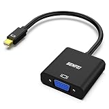 Mini DisplayPort to VGA, Benfei Mini DP Display Port to VGA (Thunderbolt Compatible) Male to Female Adapter for ThinkPad SurfacePro PC (Color: Mini DP to VGA)