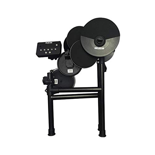HXW Drums Electronic Drum Kit SD61-2 Electric Drum Set, Dual-zone Mesh Snare and Cymbal Pad with Choke, Support USB-MIDI, Super-solid Metal Rack, With Drum Sticks