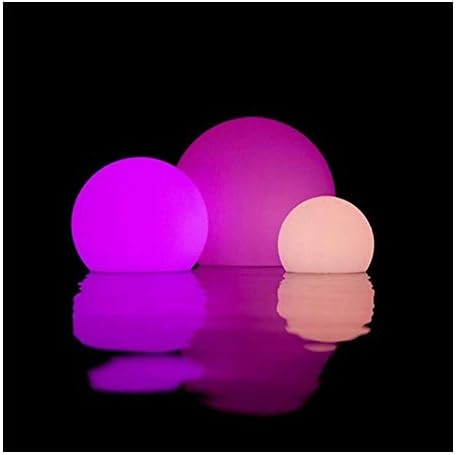 Pkfinrd Remote Control LED Garden Ball Light Night Lights Waterproof Outdoor Pool Floating Ball Lamp Landscape Lawn Lamp Garland Decor (Size : Diameter 12 CM)