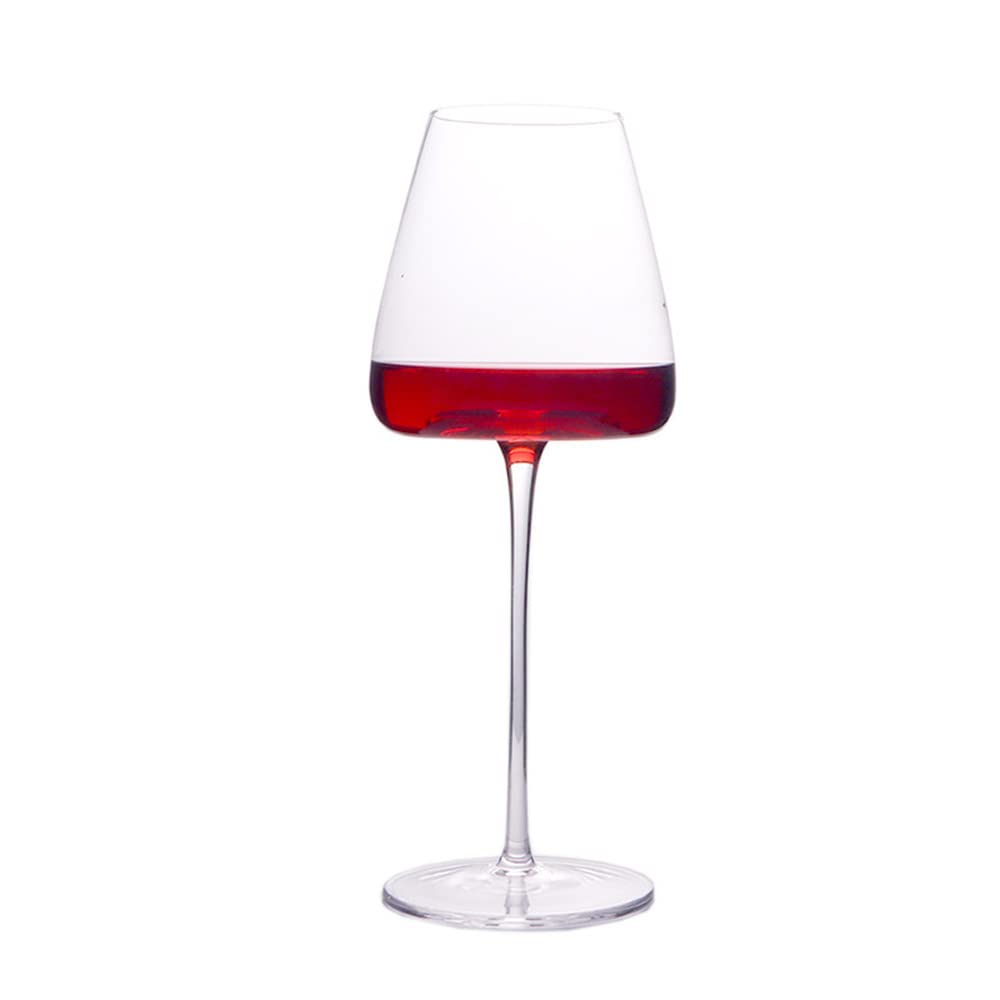 HALAWAKA Lead-Free Crystal Concave Bottom Red Wine Glasses Goblet（2PC - Black Bow Tie Crystal Wine Glass Champagne Glasses Bordeaux Cocktail Glass Cup